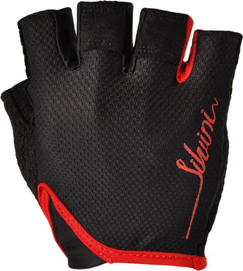 Silvini ženske kolesarske rokavice Vara WA1012, črne/rdeče