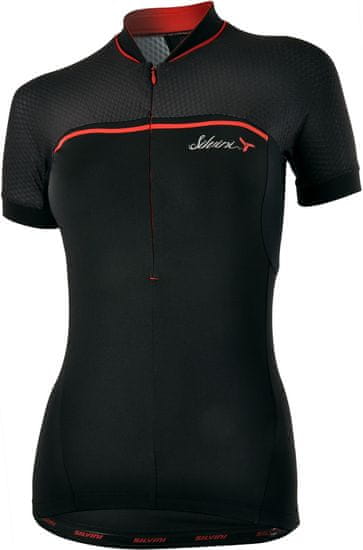 Silvini ženska kolesarska majica Catirina WD1002, črna/rdeča