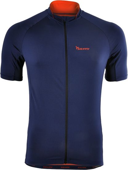 Silvini moška kolesarska majica Pescara MD1025, oranžna in temno modra