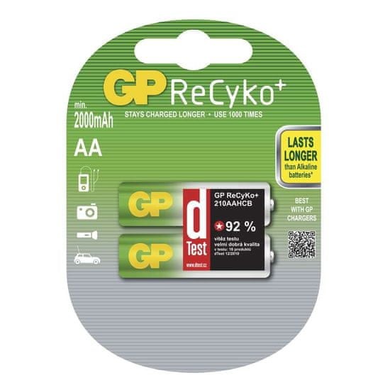 GP polnilna baterija ReCyko HR6, 2 kosa
