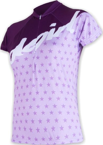 Sensor ženska kolesarska majica Cyklo Stars, vijolična