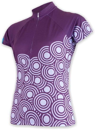 Sensor ženska kolesarska majica Circle, vijolična