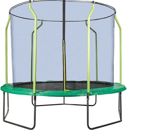 Hudora trampolin z zaščitno mrežo, zelen