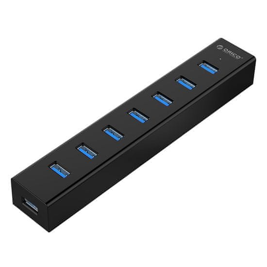 Orico USB razdelilnik H7013-U3-AD, USB 3.0, 7 vhodov, črn