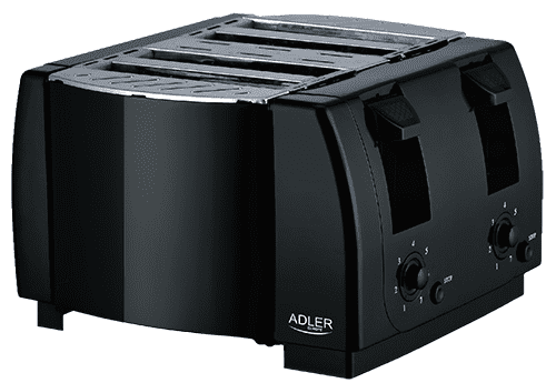 Adler dvojni toaster AD3211, črn