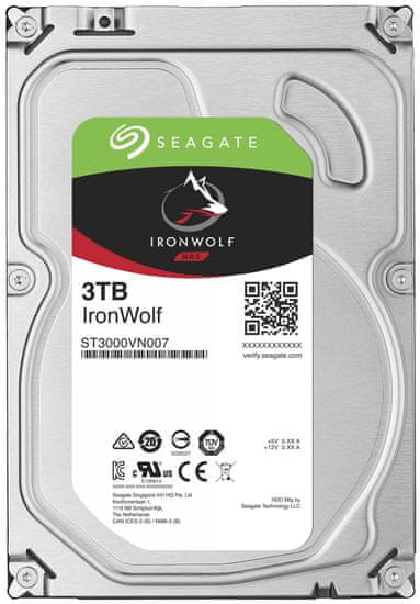 Seagate  trdi disk IronWolf 3TB, SATA III, 3.5, 5900