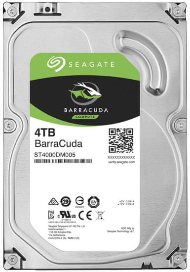 Seagate trdi disk BarraCuda 4 TB, 3,5 (ST4000DM005)
