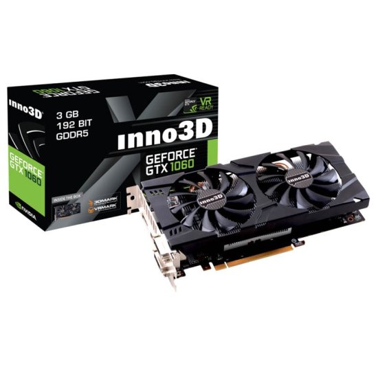 inno3D grafična kartica GeForce GTX 1060 X2 3GB GDDR5 (N106F-2SDN-L5GS)