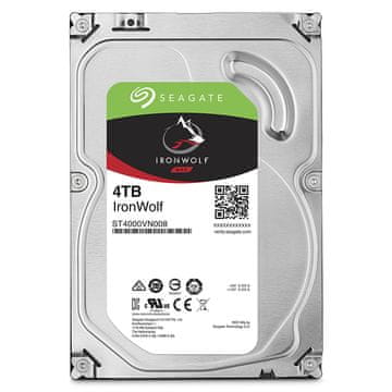 Seagate trdi disk NAS IronWolf, 4 TB, SATA 3, 6Gb/s, 64MB (ST4000VN008)