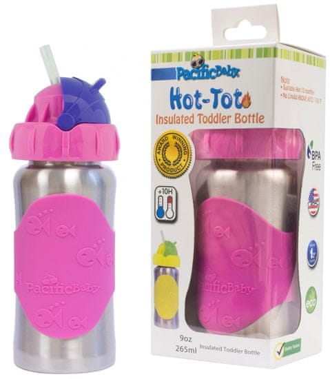 Pacific Baby otroška steklenica s slamico Hot-Tot, 260 ml