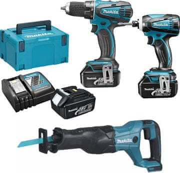 Makita DLX set + sabljasta žaga DJR186Z