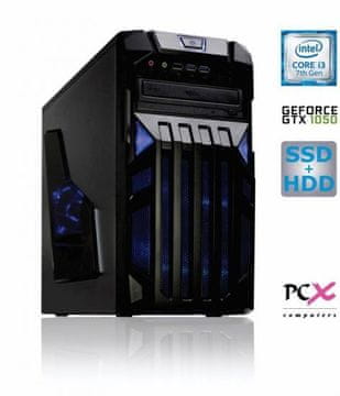 PCX namizni računalnik Exam Gaming 1.2 i3-7100/8GB/SSD120GB+1TB/GTX1050/Free DOS