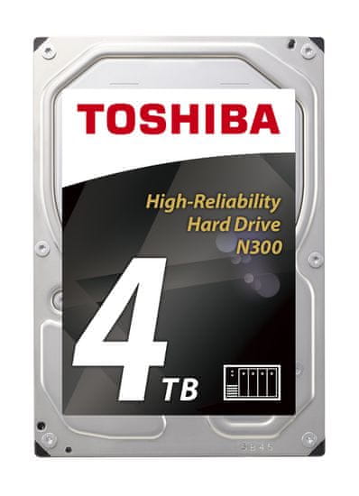 Toshiba trdi disk N300 za NAS/video nadzor, 4TB (HDWQ140UZSVA)