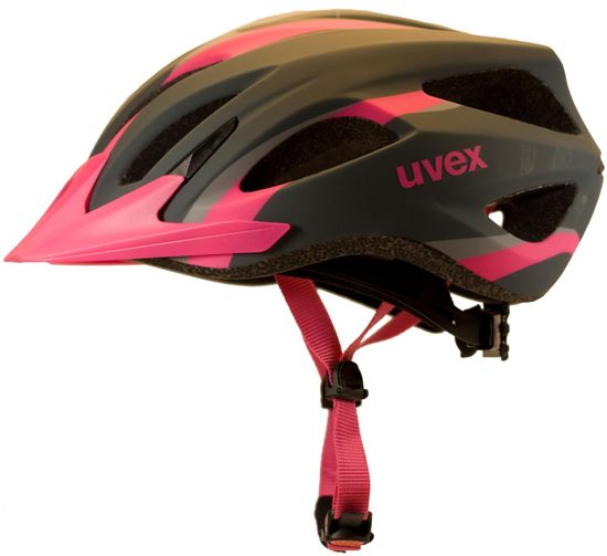 Uvex kolesarska čelada Viva 2 W (2017), črna/roza, 52 - 57