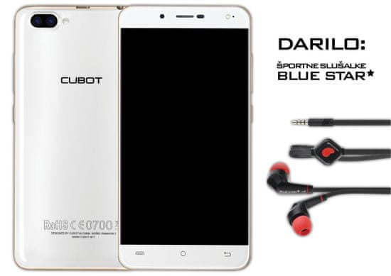 Cubot GSM telefon Rainbow 2, bel + športne slušalke