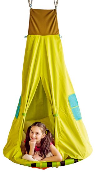 Woody gugalnica gnezdo s šotorom