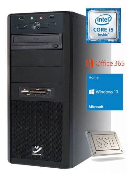 mimovrste=) namizni računalnik Power5 i5-6400/8GB/256GB/HD530/Win10 + Office 365