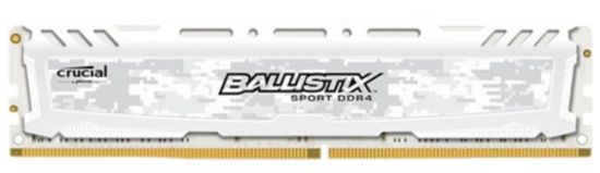 Crucial pomnilnik (RAM) DDR4 GB PC4-19200 2400MT/s CL16 DR x8 1.2V Ballistix Sport LT White