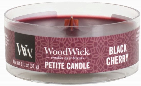 Woodwick sveča Petite, Black Cherry (66100)
