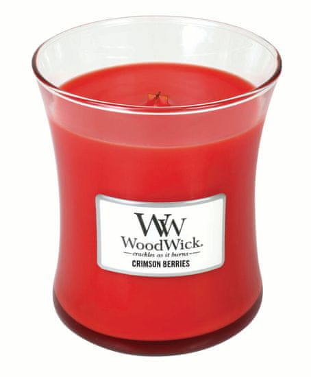 Woodwick srednje velika sveča Crimson Berries (92080)