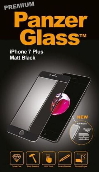 PanzerGlass premium zaščitno steklo iPhone 7 Plus, mat črno