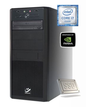 mimovrste=) namizni računalnik Power 7 - i7-7700/8GB/256SSD/1TB/GTX1050Ti-4GB