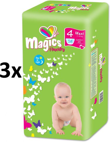 Magics plenice Flexidry Maxi (7-18kg) Ecopack 174 kosov