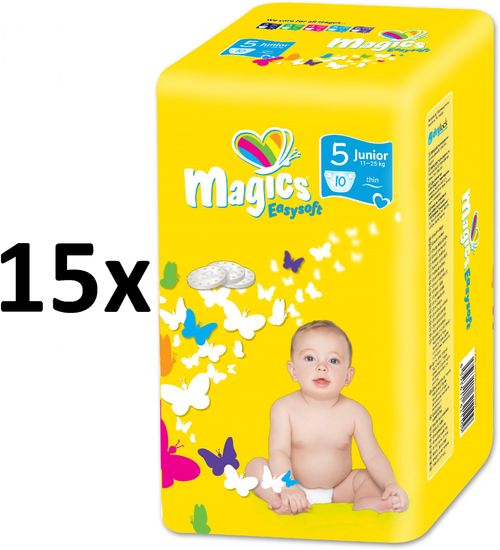 Magics plenice Easysoft 5 Junior (11-25 kg) Multipack 150 kosov (15x10 ks)
