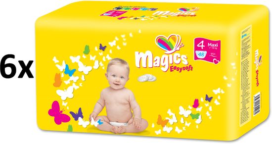 Magics plenice Easysoft 4 Maxi (7-18 kg) Megapack 288 kosov (6x48 kosov)