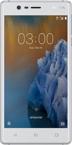 Nokia GSM telefon 3 Dual Sim, srebrn