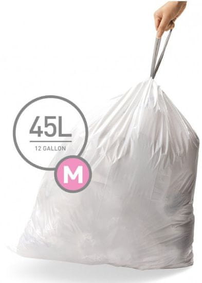 Simplehuman vreče za smeti 45 l, tipa M, 5 x 20 kosov