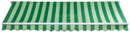 Myard električna markiza – tenda Milano E SPD029, 400 x 250 cm, zeleno-bela - odprta embalaža