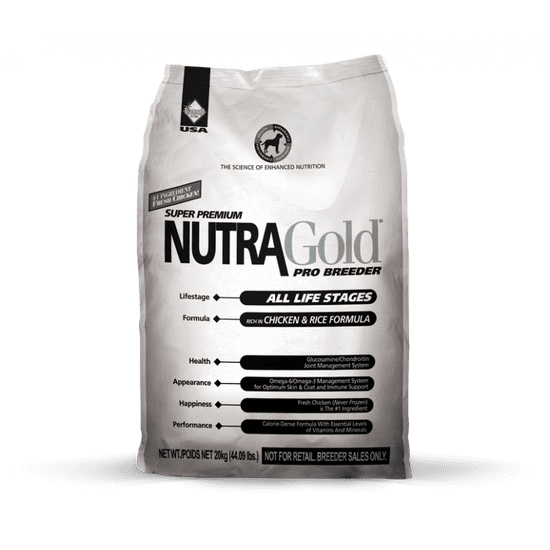 Nutra Gold hrana za pse, Breeder Bag, 20kg