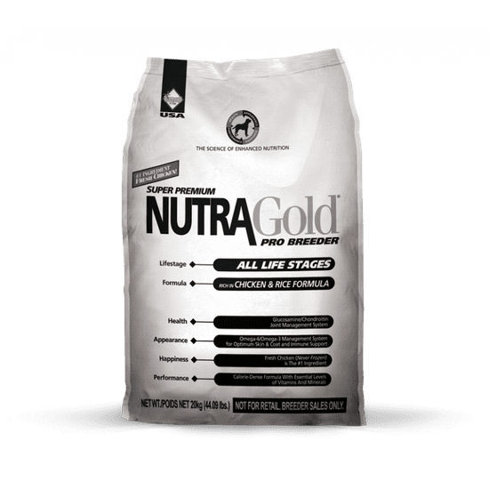 Nutra Gold hrana za pse, Breeder Bag, 20kg