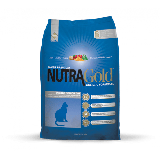 Nutra Gold mačja hrana za starejše mačke Indoor, 3kg