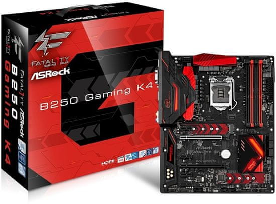 ASRock matična plošča Fatal1ty B250 Gaming K4 LGA1151, ATX - odprta embalaža