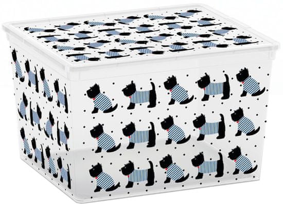 Kis škatla za shranjevanje C-Box Cute Animals, Cube, 27 l