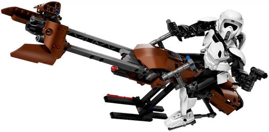 LEGO Star Wars 75532 Izvidniški vojak na dirkalnem motorju