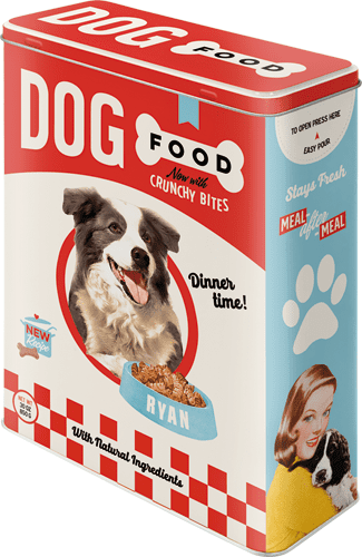 Postershop pločevinasta posoda Dog Food