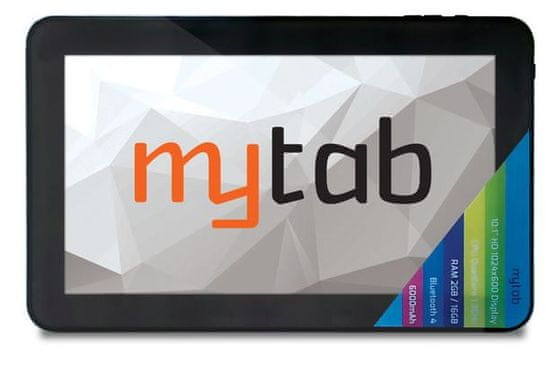myTab tablični računalnik 10 M101, črn
