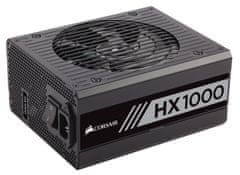 Corsair modularni ATX napajalnik HX1000, 80 PLUS Platinum, 1000 W