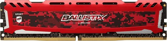 Crucial pomnilniški modul Ballistix Sport LT White 16GB DDR4 2666 (BLS16G4D26BFSC)
