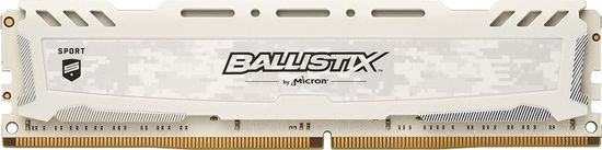 Crucial Ballistix Sport LT White RAM pomnilnik, 4 GB DDR4, 2666 MHz (BLS4G4D26BFSC)