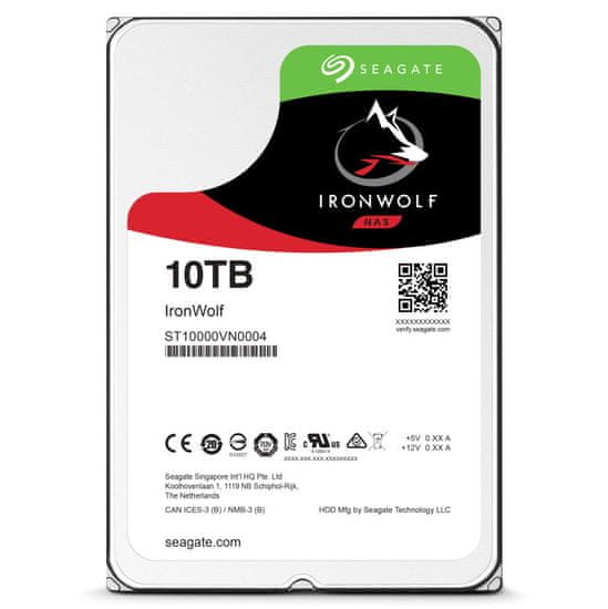 Seagate trdi disk NAS IronWolf 10 TB, Sata 3, 6 Gb/s, 7200