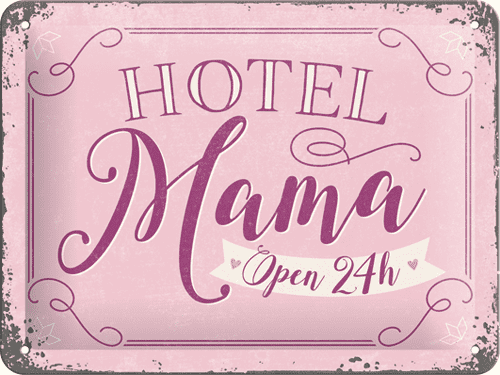 Postershop pločevinasta tabla Hotel Mama