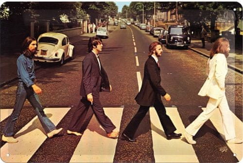 Postershop pločevinasta tabla Beatles Abbey Road