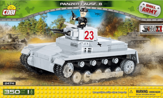 Cobi Tank Panzer I Ausf. B kocke za sestavljanje, 350 kosov