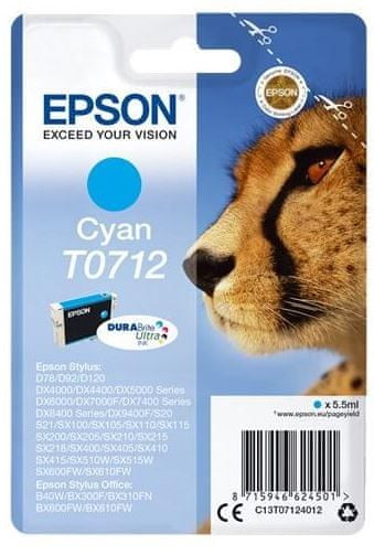 Epson kartuša T0712, cyan (C13T07124012)