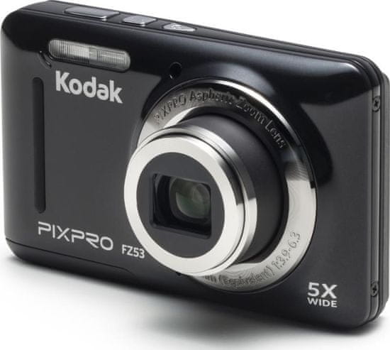 Kodak digitalni fotoaparat FZ53, črn