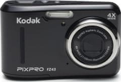 Kodak digitalni fotoaparat FZ43, črn